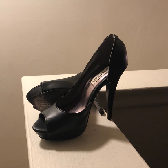 Steve Madden Black leather heels - Picture 4 of 5
